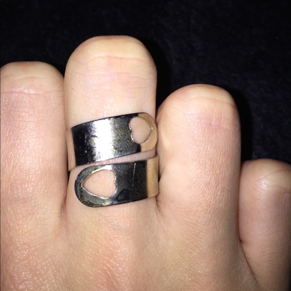 DOUBLE HEART RING - Picture 2 of 2